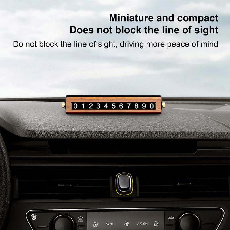 Temporäre Parkplatzschild Luminous Stopp-Nummernschild Auto-Telefonnummer Stoppschild-Platte Telefonnummernplatte Automobilparkplatz