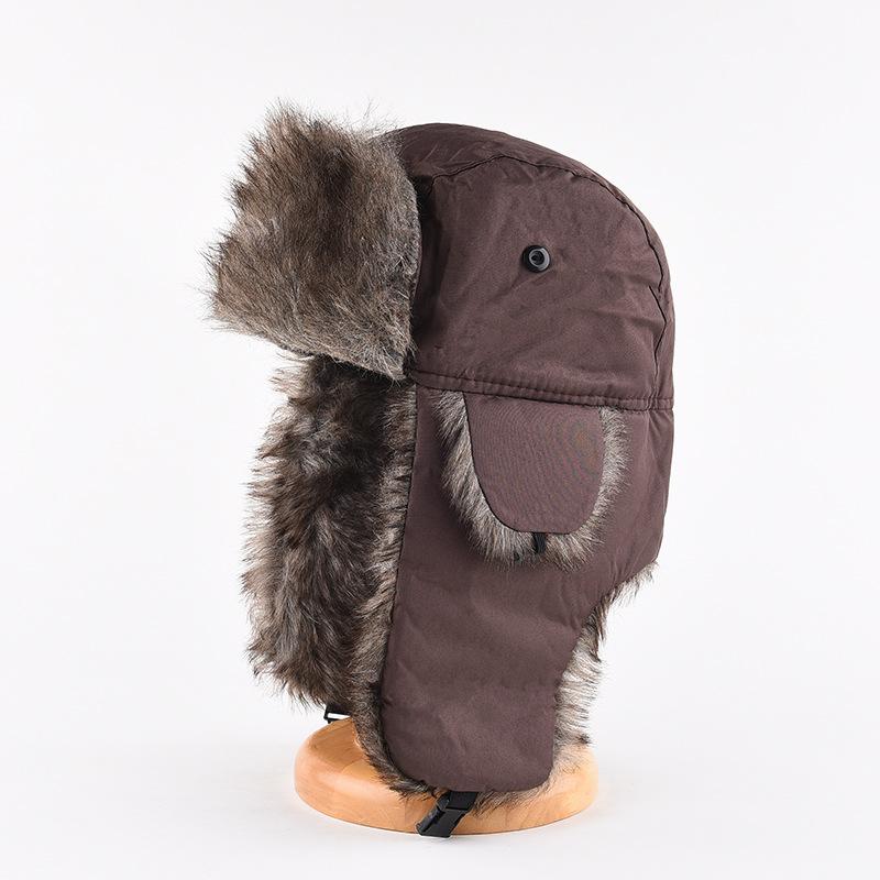 Thunderhead Cap Men's Fall and Winter Warm Cotton Cap Children's Mask Cap Plush Ear Protection Cycling Cap Europe and The United States