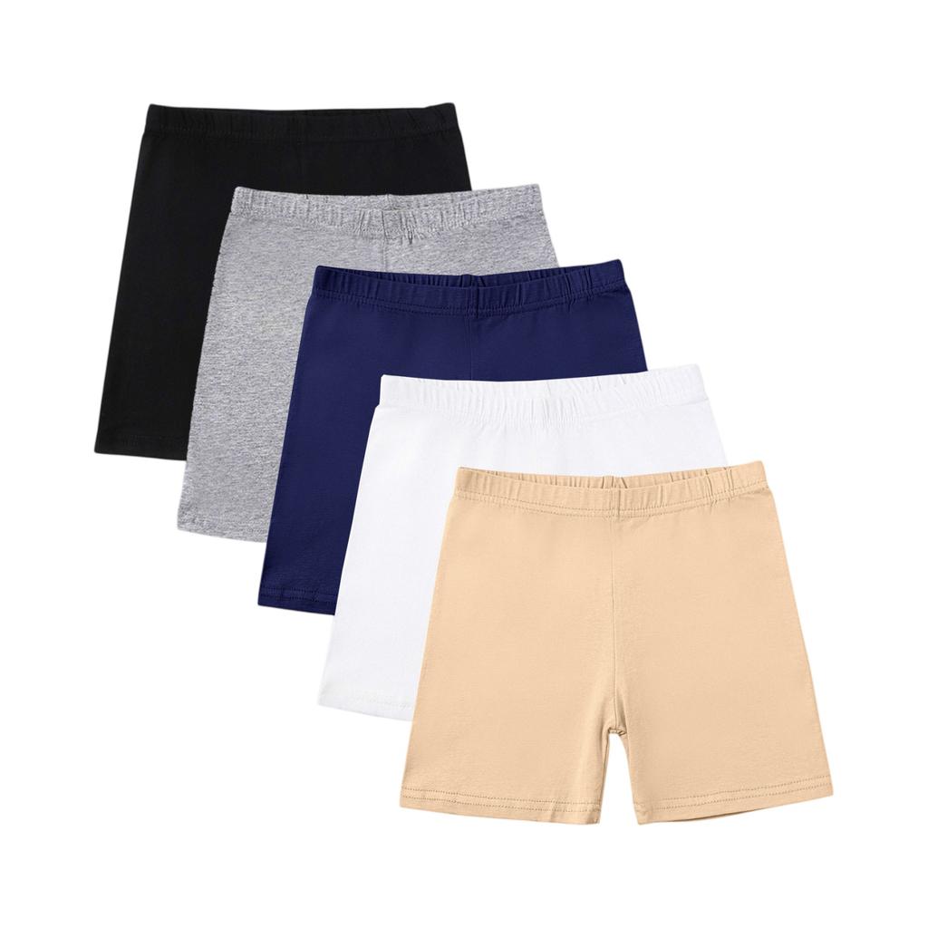 Summer Girls' Three-Point Safety Pants Underwear Leggings Five-Piece Set