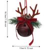 Antlers Christmas Tree Hanging Bells Vintage Rustic Style Holiday Hanging Decor  Shop Windows