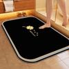 Minimalist Non-Slip Diatomaceous Earth Bath Mat - Absorbent, Dirt-Resistant, Easy-to-Clean Doormat for Bathroom and Entrance.