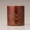 Yamanaka Lacquerware Wooden Mug, Keyaki Wood, Gold Red, Wooden Box, SX-0599