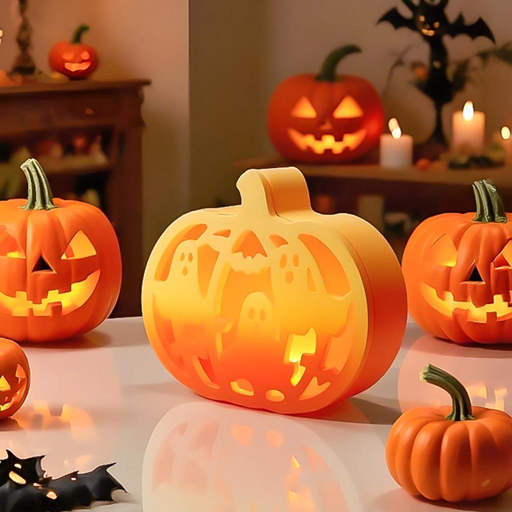 Festival Halloween Decors Silicone Molds For Pumpkins Ghostly Craft And Pumpkins Ghostly Storage Box for Halloween Craft Project