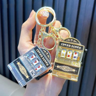 Portachiavi Mini Console da Gioco da Casinò Portatile in Plastica Portachiavi Regalo Divertente per Giocatori