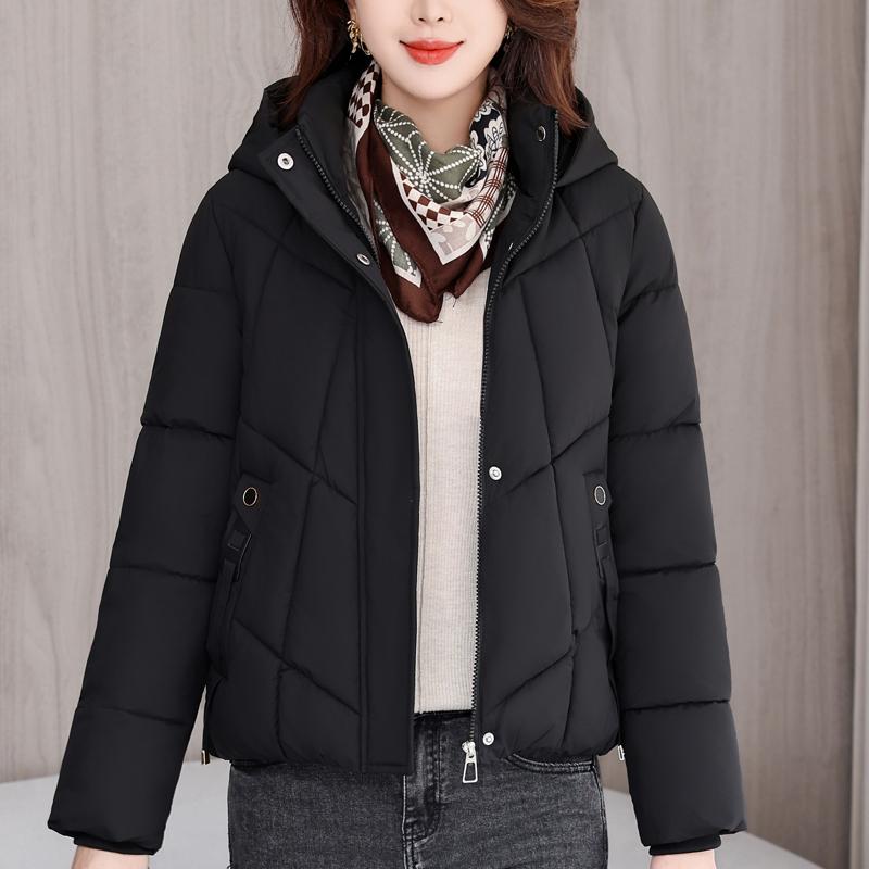 Fashion Woman Winter Coats Hooded Casual Thick Warm Short Parkas Women Jackets
