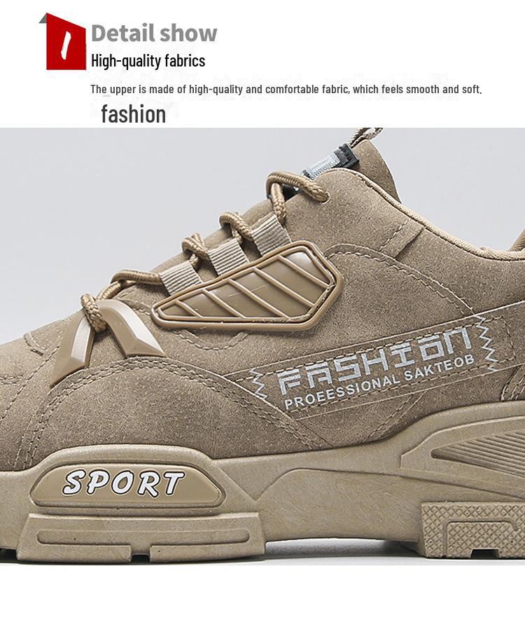 Men's Breathable Work Shoes - Autumn All-Match Thick-Soled Sports Casual Dad Shoes