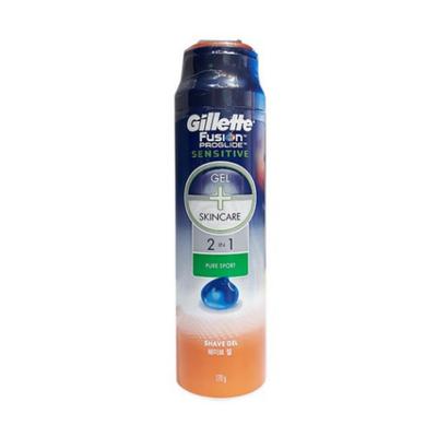 Gillette Fusion ProGlide Sensitive 2‑in‑1 Pure Sport Shaving Gel, 170 G, 1 Unit