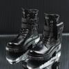 Men's High-top British Medium Motorcycle Thick-soled Platform Leisure Sneakers Chelsea Boots