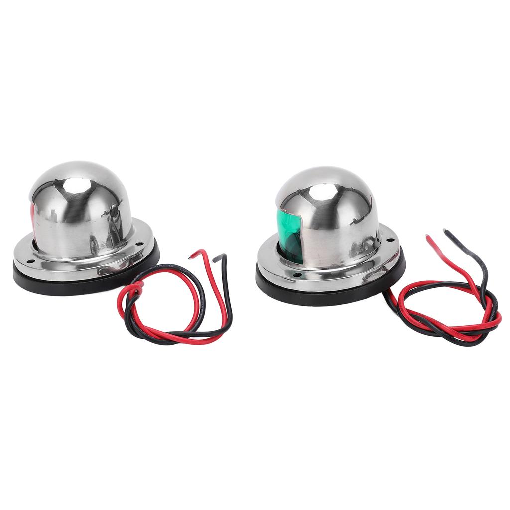 1 Pair Set 12V 24V Red Green Sailing Signal Light Marine Boat LED Bow Navigation Lamp Accessory