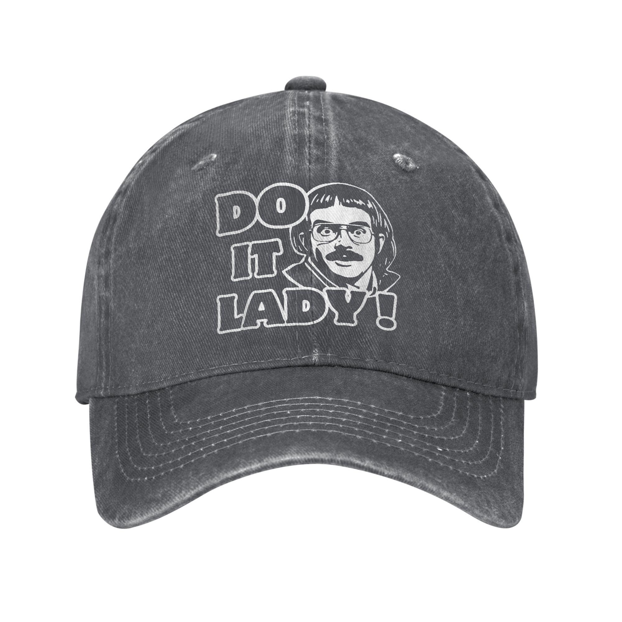 

Funny Do It Lady Chit Humor Unisex Baseball Caps Trending Saying Distressed Denim Hats Outdoor All Seasons Adjustable Sun Cap Adjustable