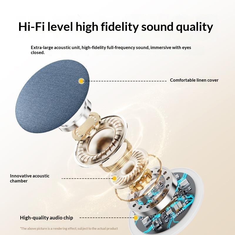 Ultra Thin Bluetooth 5.4 Sleep Aid Speaker Mini Pillow Side Music Player HiFi Sound for Sleep Aid Insomnia Relief Gift