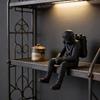 Figurina Subacqueo Profondo Seduto Scuba Subacqueo Stampato 3D Statua da Scrivania per la Casa Ornamento Artigianale Tema Nautico Oceanico Decorazione per la Casa Regali