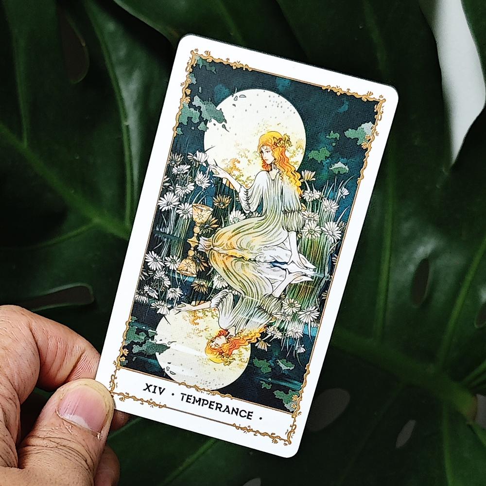 Silent Desolate Tarot Deck 78pcs Cartoon Cards Based on Rider System Board Game