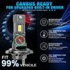 New H7 LED Headlight 30000LM 7035 CSP Chips 1:1 MINI Size Plug and Play Auto Lamp 6000K Wireless Turbo Fog Light With Fan 2025