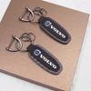 Suede Car Styling Keyring Carbon Fiber Keychain Accessories For Volvo ES90 EC40 EX40 EM90 XC90 V90 V60 XC60 V40 S80 S60 S90 C40