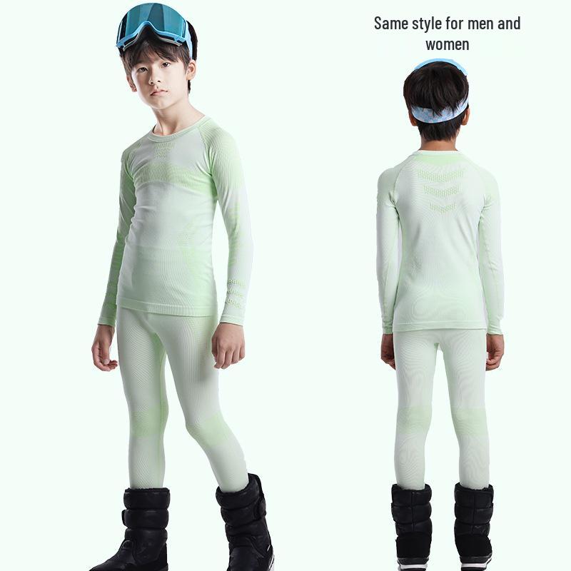 

Комплект детского термобелья Phibee с маленьким слоником, быстросохнущий, для катания на лыжах 150 cm светло-зеленый