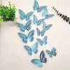 12 Pcs 3D Butterfly Wall Decor 3 Sizes Butterfly Wall Decals for Room Wall Decor Self-Adhesive Removable Stickers for Party