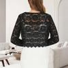 Koszule damskie z długim rękawem Śliczne nadruki Koszulki z nadrukami Bluzki Casual Plus Size Podstawowe topy Pulowery