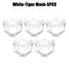 Halbgesichts Totenkopfmaske Dämon Skelett Wolf Drache Tiger Cosplay Halloween Party Requisite Lange Zähne Kopfbedeckung für Erwachsenen Rollenspiel