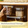 Airtight Food Storage Containers with Innovative Lids, 6Pcs 0.75L-6.5L Large Clear Plastic Kitchen Storage Containers
