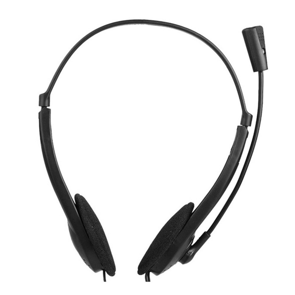 Adjustable Headband Noise Cancelling Earphone for Computer Laptop Stereo Headphones Wired Headset