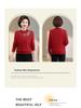 Mom's Velvet One-Piece Sweater for Women - Warm Embroidered Top for Middle-Aged & Elderly Women, Plus Velvet & Thickened for Autumn/Winter.