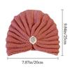 Winter Warm Hijab Caps Soft Turban Cap Fashion Knitted Hats  for Women
