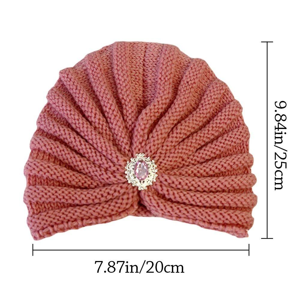 Winter Warm Hijab Caps Soft Turban Cap Fashion Knitted Hats for Women