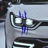 Claw Mark Car Vinyl 2Pcs Decals for Cars, Headlight Sticker, Stripes Waterproof Racing Style Hood Sticker Scratch Decal Sports Cars SUV Pickup