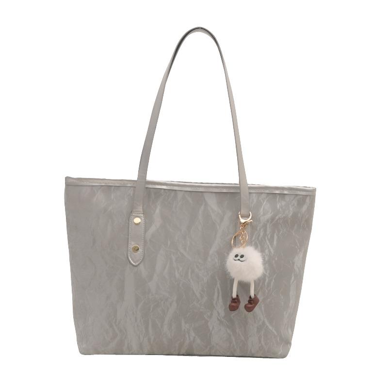 Trend simple commuter casual bucket bag new early autumn trend fashionable large capacity tote shoulder bag