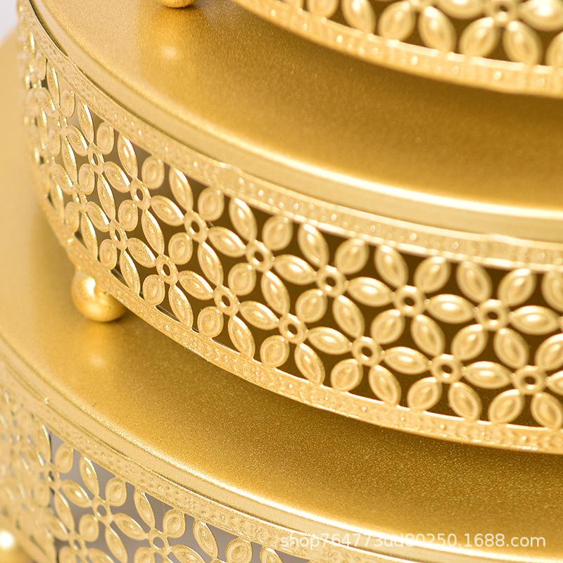 Svatební dekorace na stůl s dezerty, stojan na dort, svatební rekvizity, krajkový talíř na dort, kovový železný stojan na svačinu, potřeby pro narozeninové párty