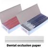 1Box Dental Materials: Mixed Bite Registration Paper, Universal Bite Registration Paper, Blue and Red, Oral Use, Double-Sided