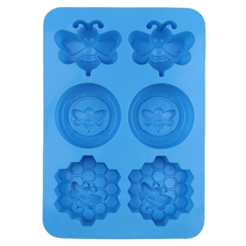 

Hexagon Honeycomb Baking Mold Food Grade Silicone 6 Cavity Mould For Chocolate Jellies Making Portable Kitchenwares 1