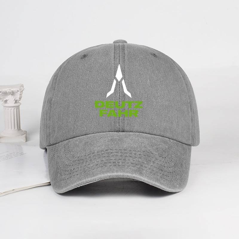 

Deutz Farm Logo Printed Washed Baseball Cap Soft, Comfortable, Breathable, Adjustable Retro Farm Style, Minimalist Casual Fashio