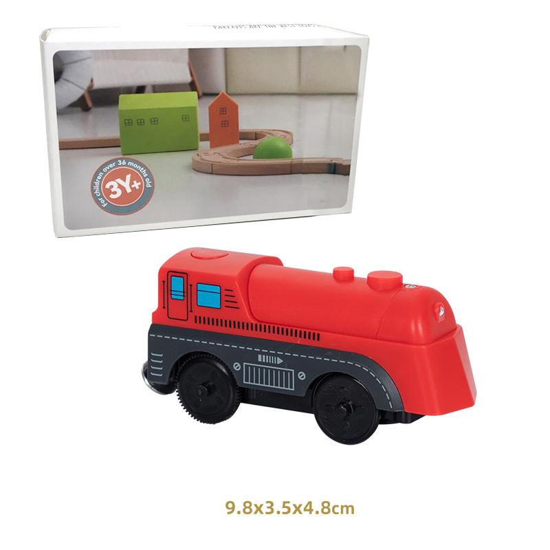 

Новый детский электропоезд на батарейках, подарочная коробка, литой магнитный локомотив, слот-игрушка для деревянного поезда, рельсовые игрушки, детский подарок