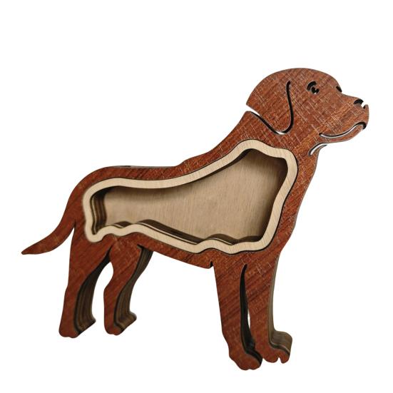Wooden Dog Hair Storage Box Pet Hair Keepsake Box Pet Hair Collector Container Table Sign Decoration Pet Owner Memorial Gift