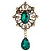 Women's Luxury Rhinestone Alloy Brooch Pin Large Waterdrop Pendent Party Jewelry