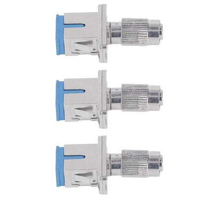 3PCS Low Insertion Loss FC Male To SC Female Connector Durable Single Mode Fiber Optic Converter Adapter