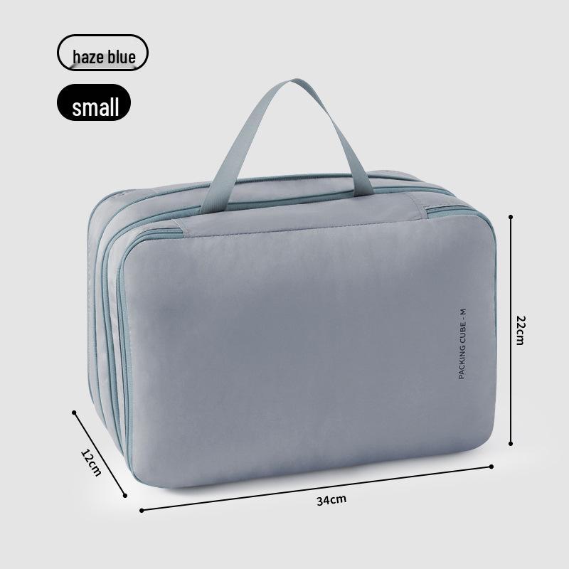 Zweischichtige Reise-Kompressions-Organizer-Tasche - Feuchtigkeitsgeschützt, Tragbare Gepäckaufbewahrung für Geschäftsreisen.
