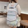 Color Block Large Capacity Student Schoolbag Women's Large Backpack