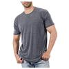 Men's Short Sleeve T-Shirts Casual Blouse Round Neck Tee Shirt Summer Soft Tops
