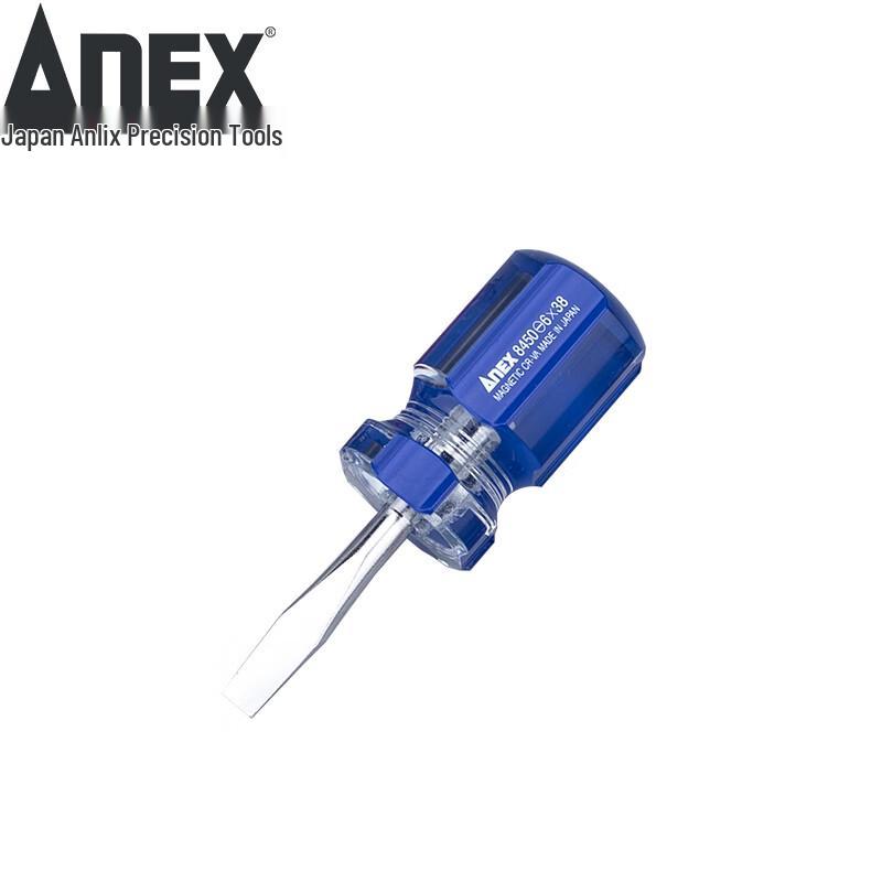 ANEX No.8450 Short Magnetic Slotted Screwdriver