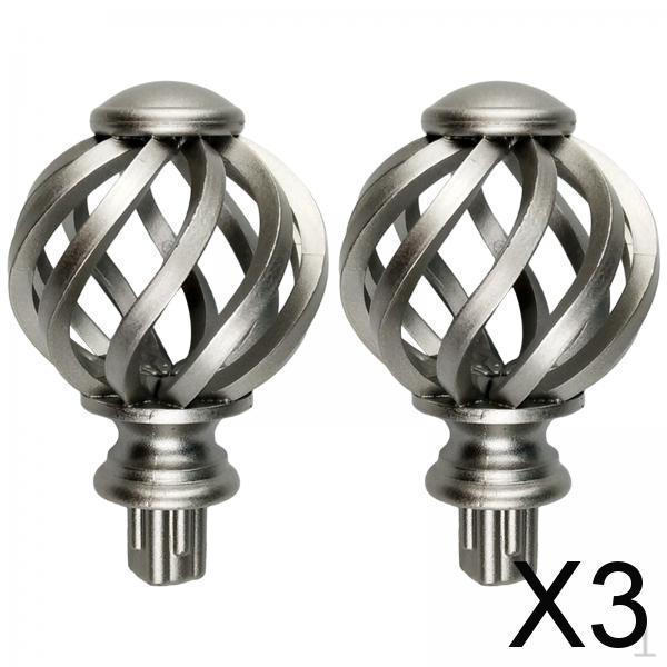 

3x 2 шт. Наконечники для карниза 3/4 дюйма Замена Гостиная , Ажурные