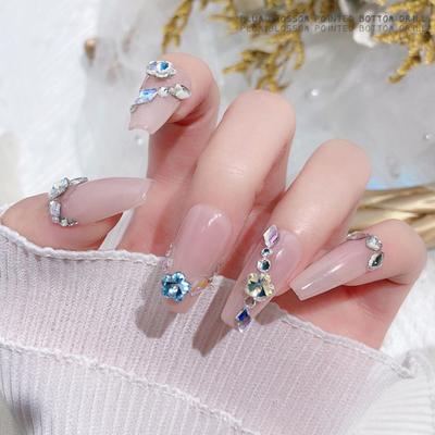 10 Stück Nagel DIY Glänzend Atemberaubend Dreidimensional Nicht abfallende Strasssteine Visueller Effekt Mini Maniküre Pflaumenblüte Faux