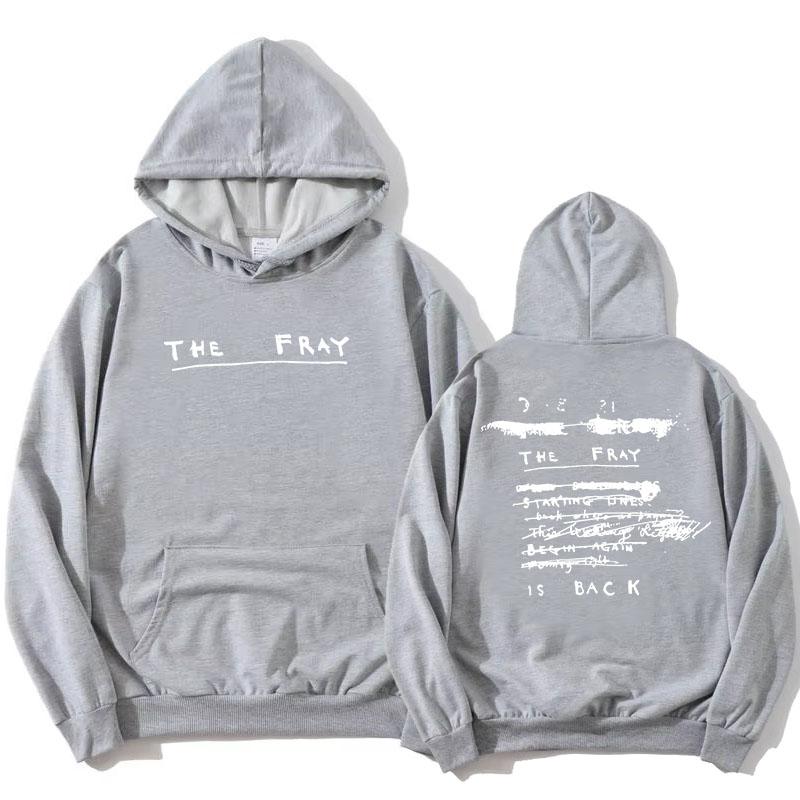 The Fray Is Back Felpe Pile Manica Lunga Casual con Cappuccio da Donna Streetwear Pesante Mentale Felpa con Cappuccio da Donna Unisex