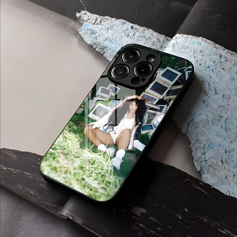Singer SZA Lana Phone Case For IPhone 17 Air 16 E Pro Max 15 14 13 Mini 12 Pro 11 Max Plus Black Glass Cover