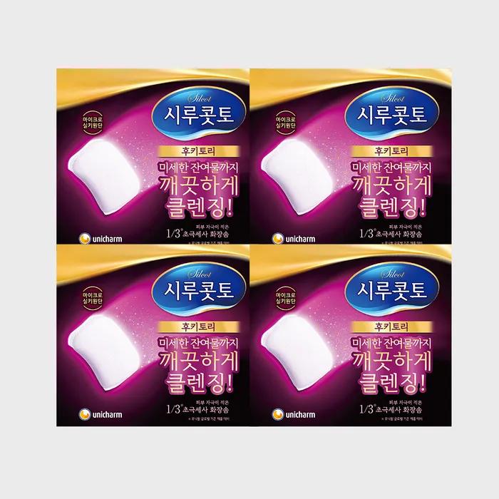 Silcot _ Fukitori Cotton Pads 32 Sheets X 4 Packs