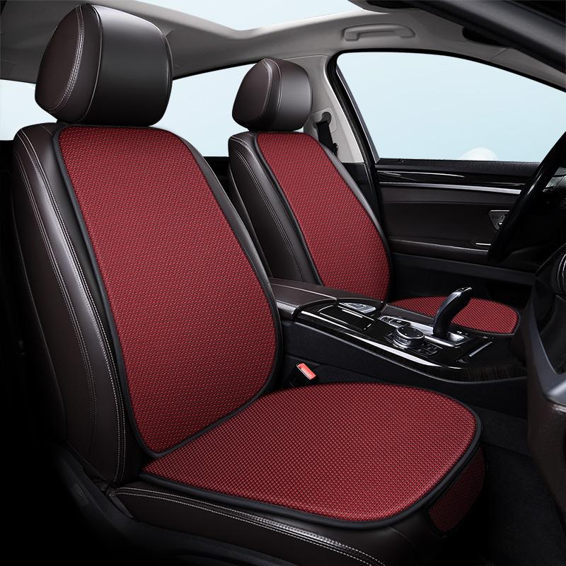 Non-Slip Car Seat Pad for Summer Breathable and Refreshing Anti-Slip Cotton Car Seat Covers, Ice Silk Cooling Car Seat Covers
