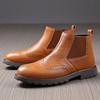 Men Winter Boots Ankle Leather Comfortable Wear For Daily Use Durable Material With Good Quality Stylish Design Suitable For Various Occasions