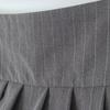 Vintage Y2k Striped Pleated Skirt Women Sexy Preppy Style Low Waist Button Slim A-line Micro Mini Skirt Streetwear